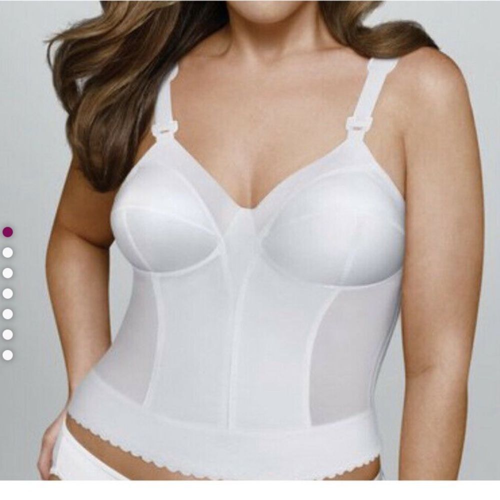 Exquisite Form White Bustier Top Size 40DD